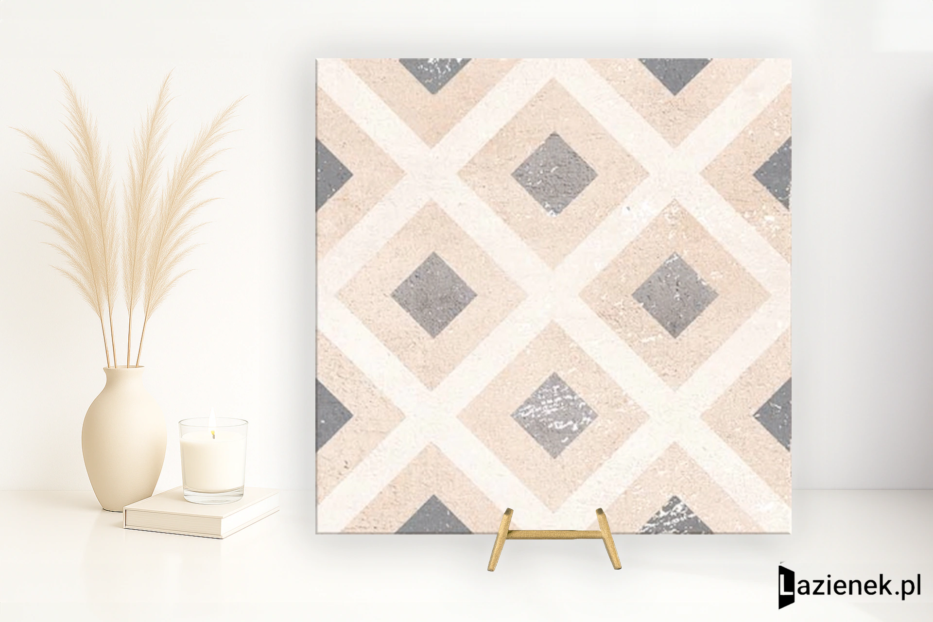 Casalgrande Padana Opus Multicolor Beige A połaczenie mat-poler 20x20 cm gr. 9 mm - płytka rektyfikowana/10400195